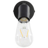 Spotlights 2 st met filament peren 2 W E27 zwart