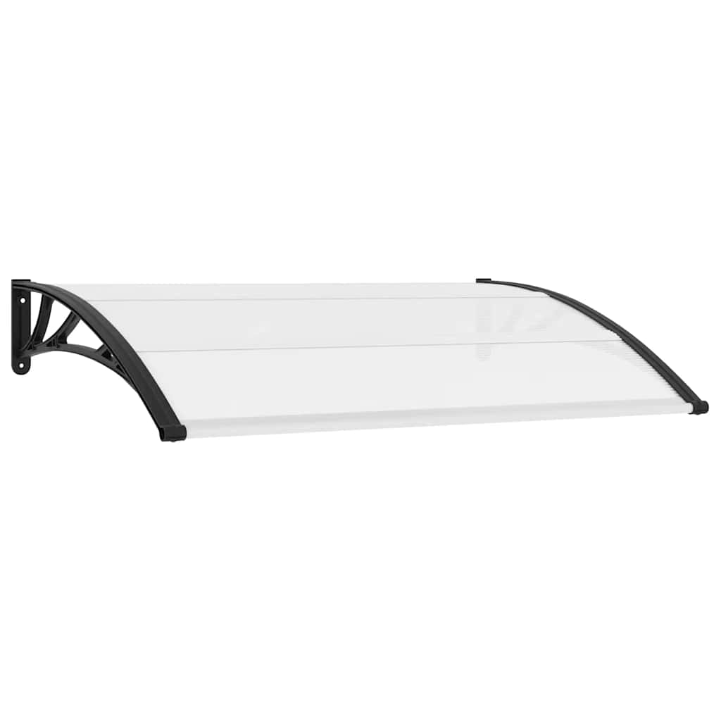 Deurluifel 150x75 cm PC zwart en transparant