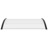 Deurluifel 150x75 cm PC zwart en transparant