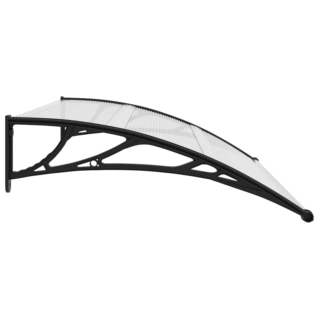 Deurluifel 150x75 cm PC zwart en transparant