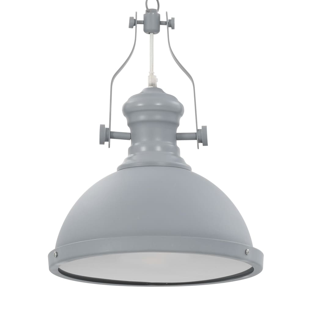 Plafondlamp rond E27 grijs