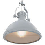 Plafondlamp rond E27 grijs