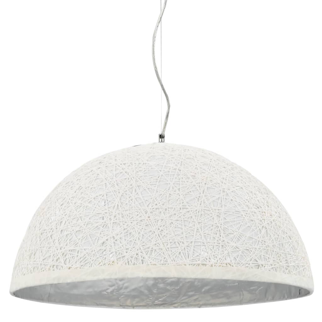 Hanglamp E27 Ø50 cm wit en zilver - AllerleiShop