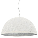 Hanglamp E27 Ø50 cm wit en zilver - AllerleiShop