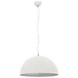 Hanglamp E27 Ø50 cm wit en zilver - AllerleiShop