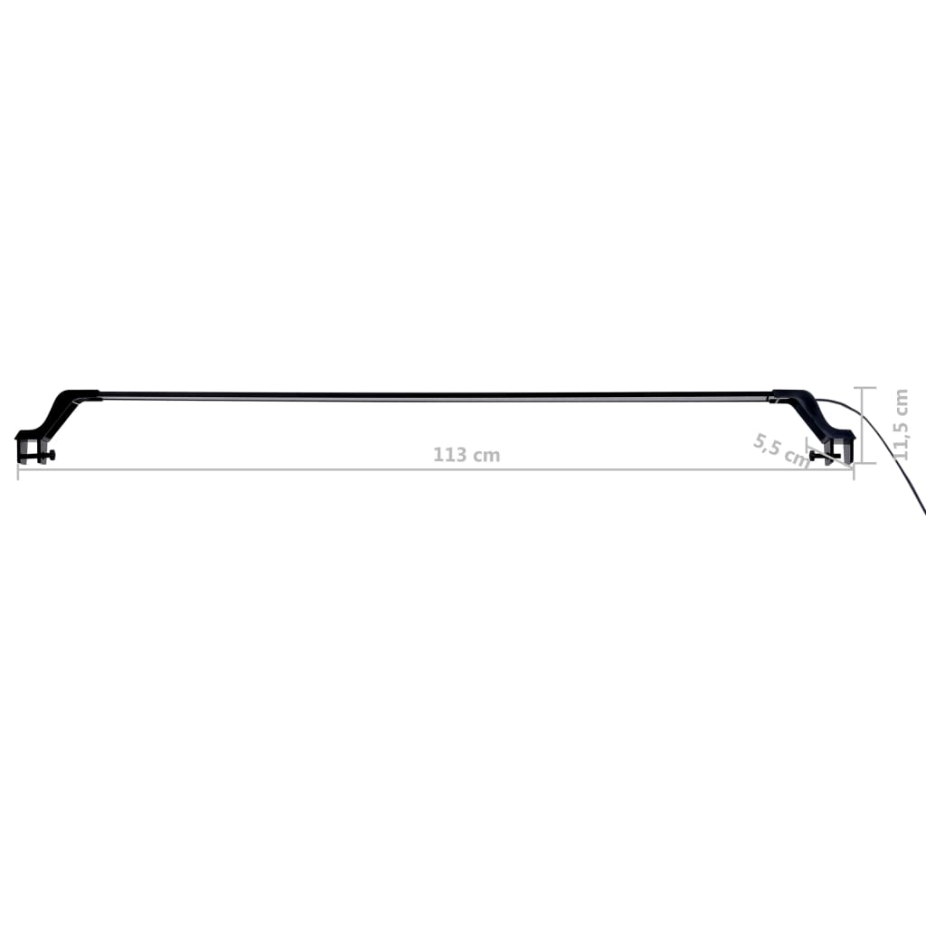 Aquariumlamp met klemmen LED 115-130 cm blauw en wit - AllerleiShop