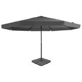 Parasol met draagbare voet antracietkleurig