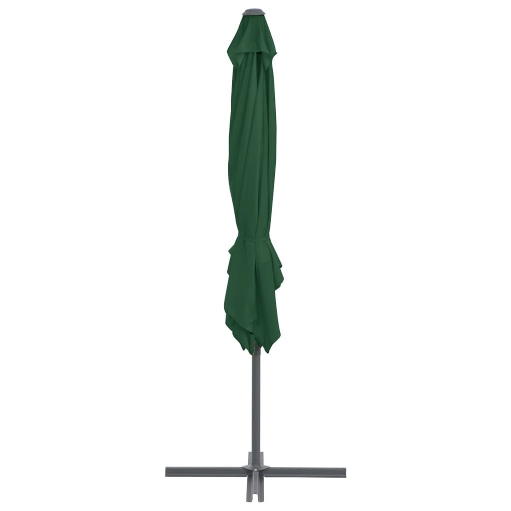 Parasol met draagbare voet groen