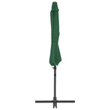 Parasol met draagbare voet groen