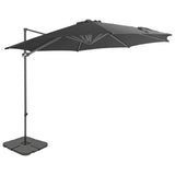 Parasol met draagbare voet antracietkleurig