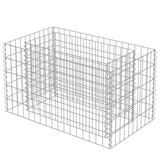 Gabion plantenbak verhoogd 90x50x50 cm gegalvaniseerd staal