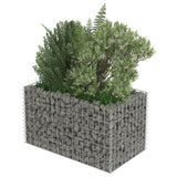 Gabion plantenbak verhoogd 90x50x50 cm gegalvaniseerd staal