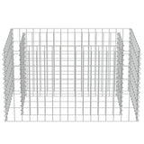 Gabion plantenbak verhoogd 90x50x50 cm gegalvaniseerd staal