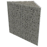 Gabion plantenbak verhoogd 75x75x50 cm gegalvaniseerd staal