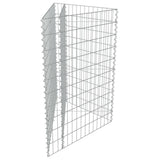 Gabion plantenbak verhoogd 75x75x50 cm gegalvaniseerd staal