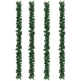 Kerstslingers 4 st 270 cm PVC groen