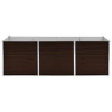 Plantenbak verhoogd 240x80x77 cm gegalvaniseerd staal bruin