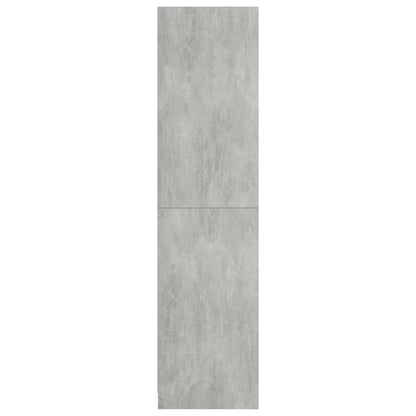 Kledingkast 100x50x200 cm bewerkt hout betongrijs - AllerleiShop