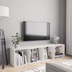 Boekenkast/tv-meubel 143x30x36 cm wit