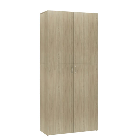 Schoenenkast 80x35,5x180 cm bewerkt hout sonoma eikenkleurig - AllerleiShop