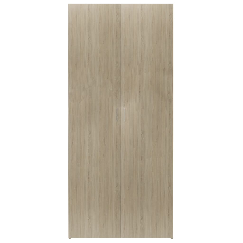 Schoenenkast 80x35,5x180 cm bewerkt hout sonoma eikenkleurig - AllerleiShop