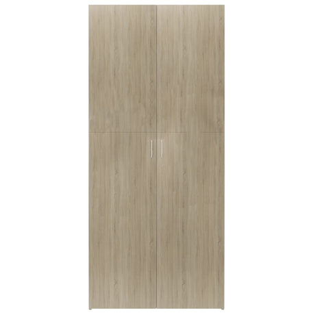 Schoenenkast 80x35,5x180 cm bewerkt hout sonoma eikenkleurig - AllerleiShop