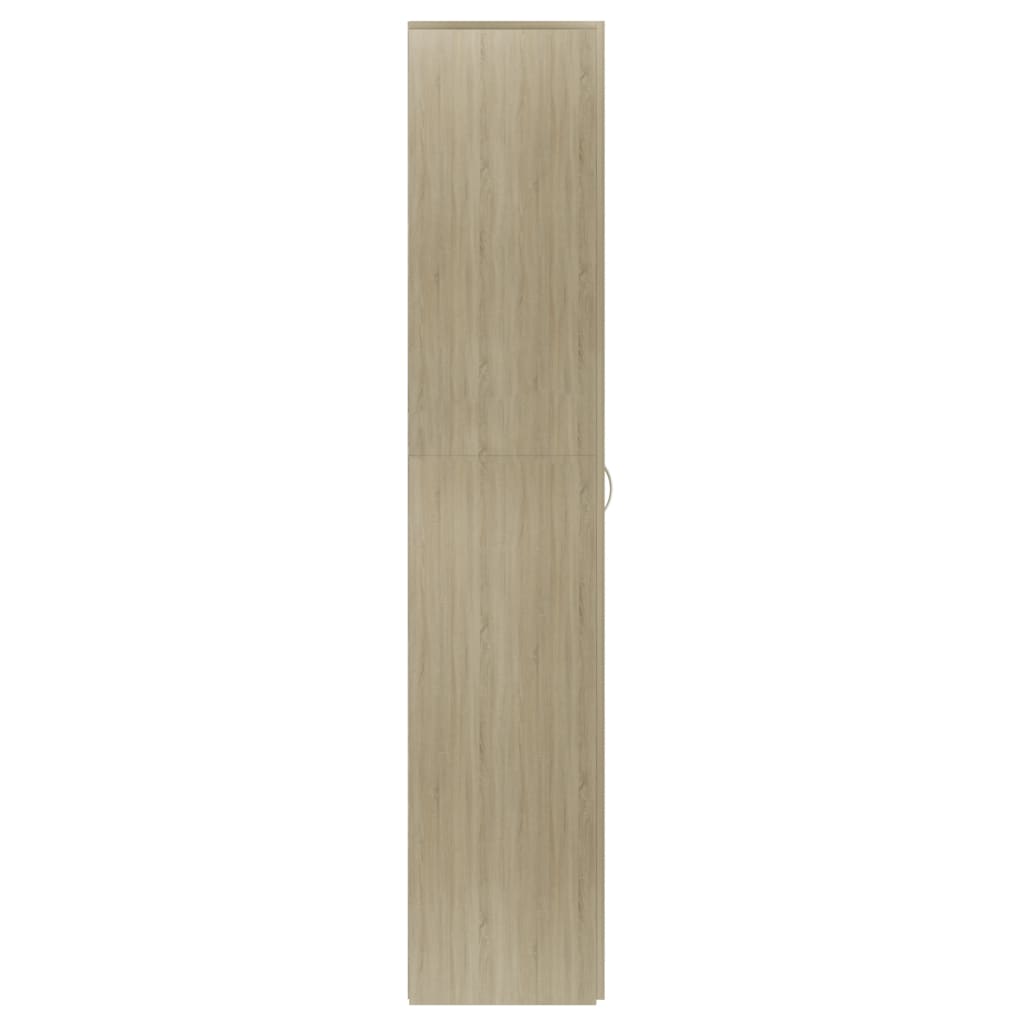 Schoenenkast 80x35,5x180 cm bewerkt hout sonoma eikenkleurig - AllerleiShop