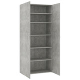 Schoenenkast 80x35,5x180 cm bewerkt hout betongrijs - AllerleiShop