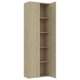 Kantoorkast 60x32x190 cm bewerkt hout sonoma eikenkleurig - AllerleiShop