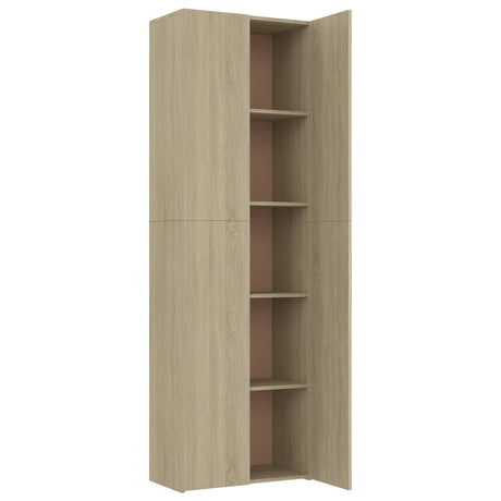 Kantoorkast 60x32x190 cm bewerkt hout sonoma eikenkleurig - AllerleiShop