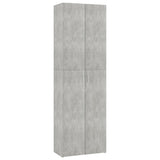 Kantoorkast 60x32x190 cm bewerkt hout betongrijs - AllerleiShop