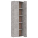 Kantoorkast 60x32x190 cm bewerkt hout betongrijs - AllerleiShop