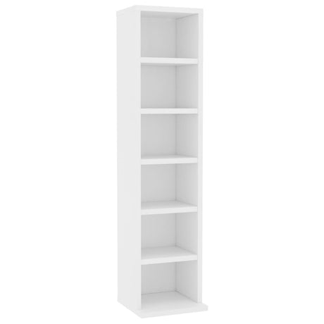 Cd-kast 21x20x88 cm bewerkt hout wit - AllerleiShop