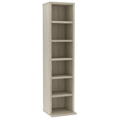 Cd-kast 21x20x88 cm bewerkt hout sonoma eikenkleurig - AllerleiShop