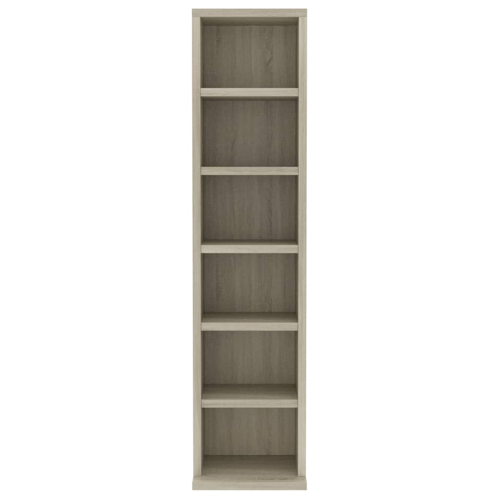 Cd-kast 21x20x88 cm bewerkt hout sonoma eikenkleurig - AllerleiShop