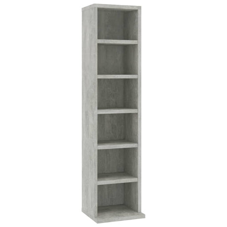 Cd-kast 21x20x88 cm bewerkt hout betongrijs - AllerleiShop