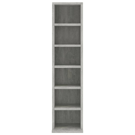 Cd-kast 21x20x88 cm bewerkt hout betongrijs - AllerleiShop