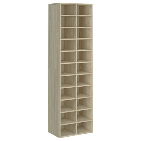 Schoenenkast 54x34x183 cm bewerkt hout sonoma eikenkleurig - AllerleiShop