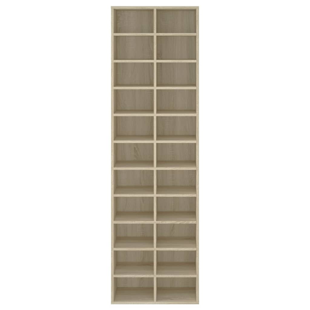 Schoenenkast 54x34x183 cm bewerkt hout sonoma eikenkleurig - AllerleiShop