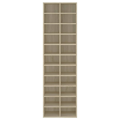 Schoenenkast 54x34x183 cm bewerkt hout sonoma eikenkleurig - AllerleiShop