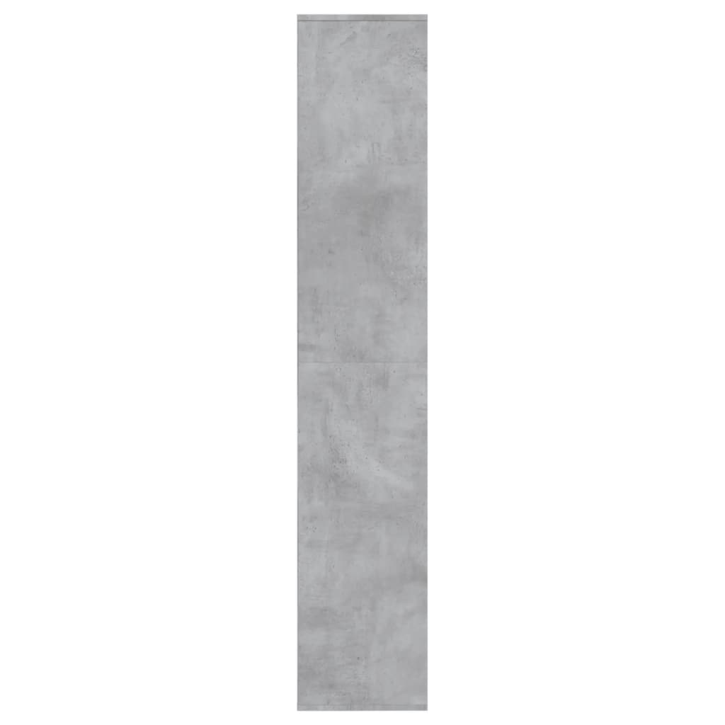 Schoenenkast 54x34x183 cm bewerkt hout betongrijs - AllerleiShop