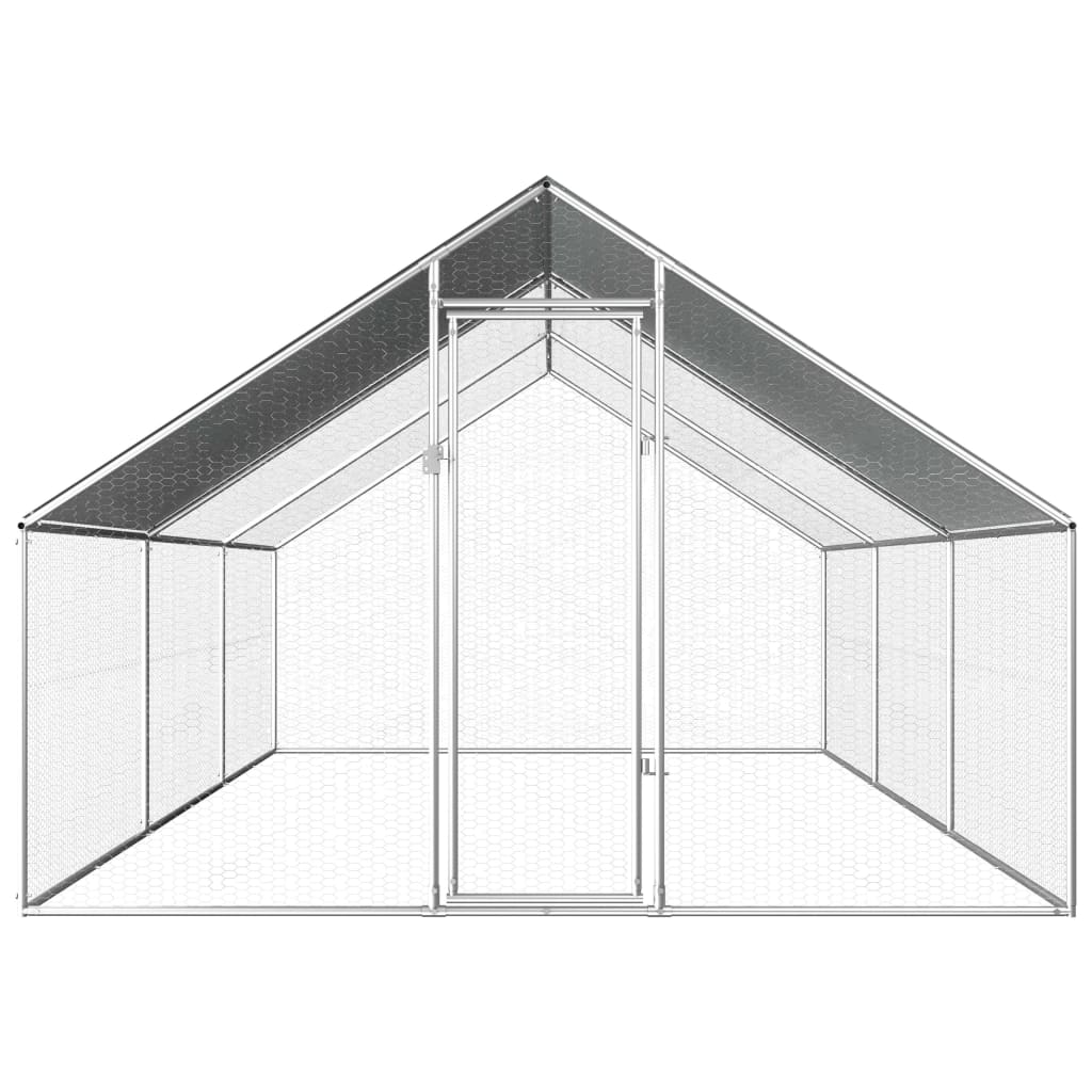 Kippenhok 2,75x6x1,92 m gegalvaniseerd staal