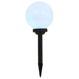 Solarlampen 6 st LED rond 20 cm RGB