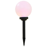 Solarlampen 6 st LED rond 20 cm RGB