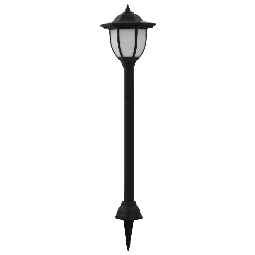 Solarlampen 6 st LED zwart