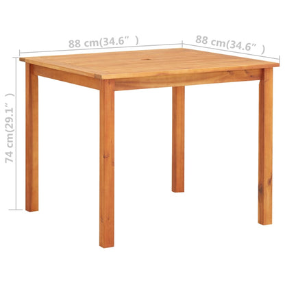 Tuintafel 88x88x74 cm massief acaciahout - AllerleiShop