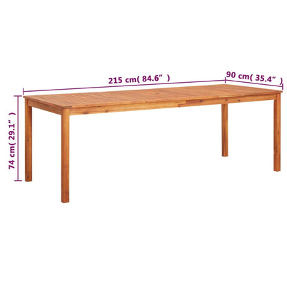 Tuintafel 215x90x74 cm massief acaciahout - AllerleiShop