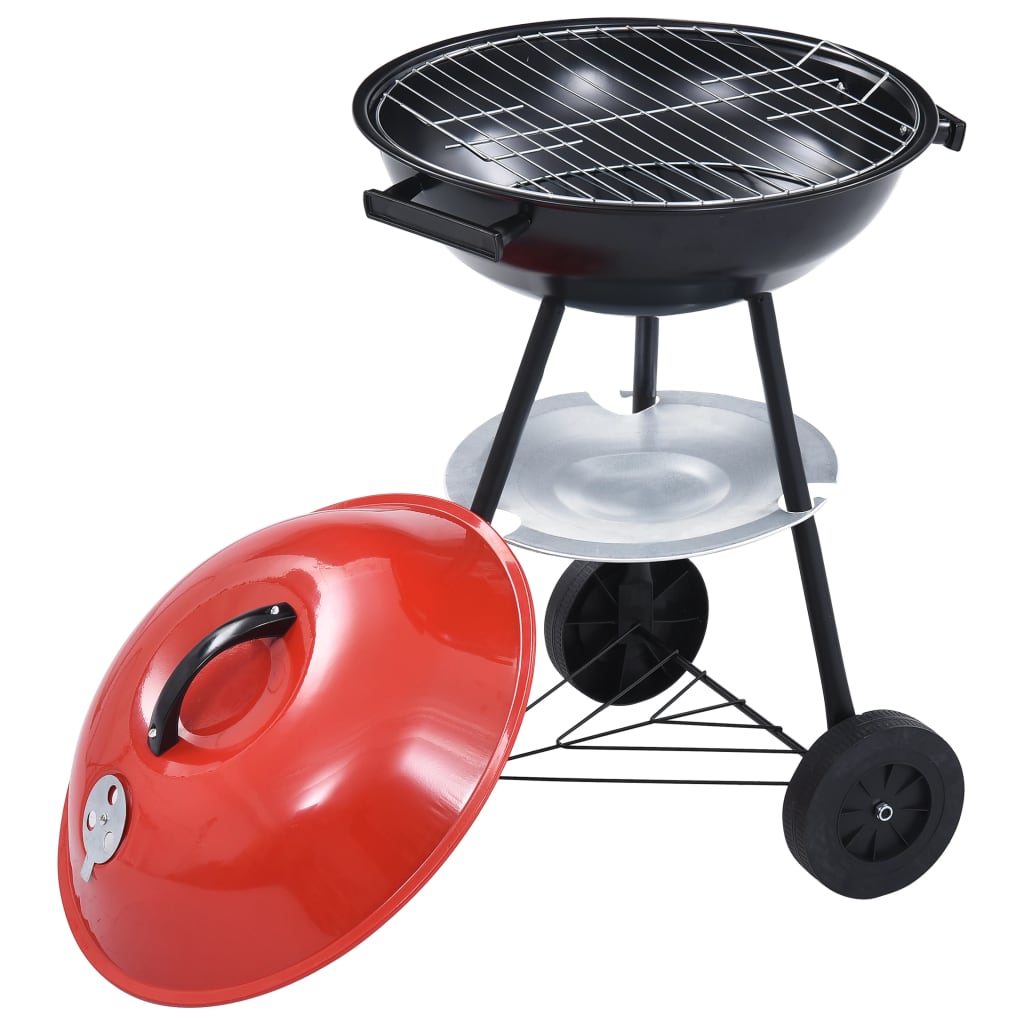 Kogelbarbecue houtskool met wieltjes XXL 44 cm - AllerleiShop