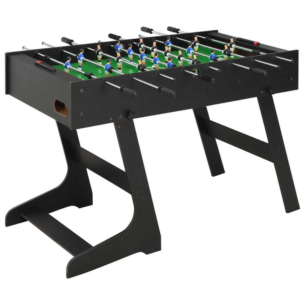 Voetbaltafel inklapbaar 121x61x80 cm zwart - AllerleiShop