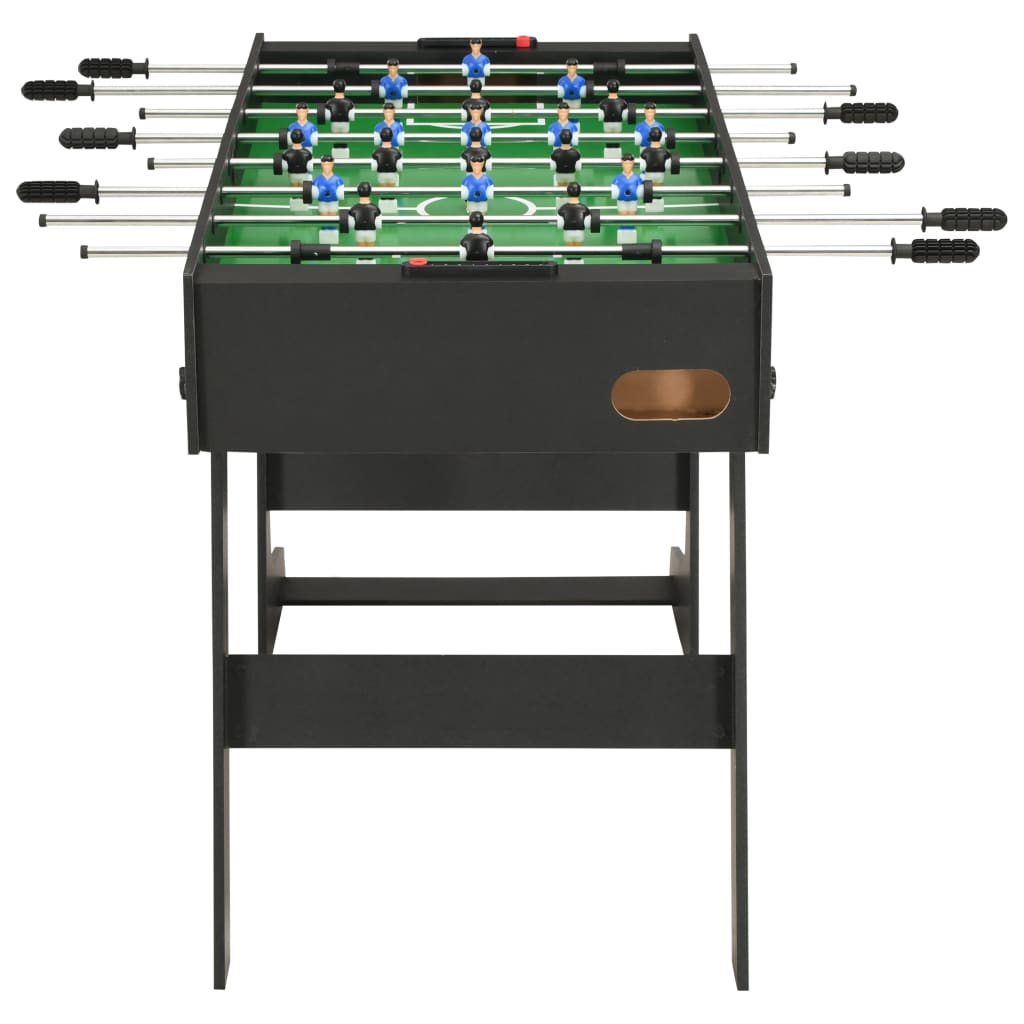 Voetbaltafel inklapbaar 121x61x80 cm zwart - AllerleiShop